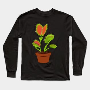 Dionaea Muscipula Venus Fly Trap House Plant Gift Long Sleeve T-Shirt